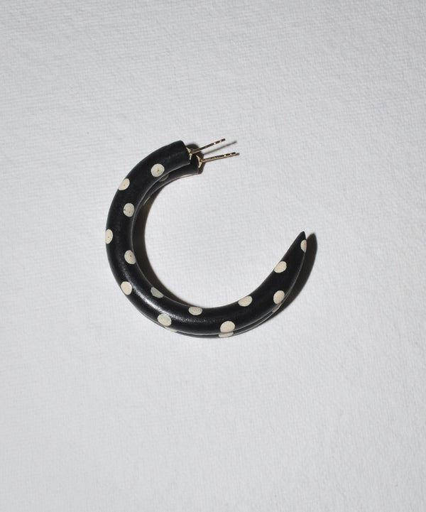Noir Small Hoop