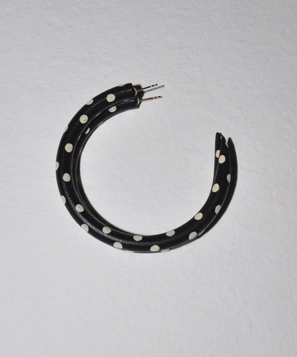 Noir Large Hoop